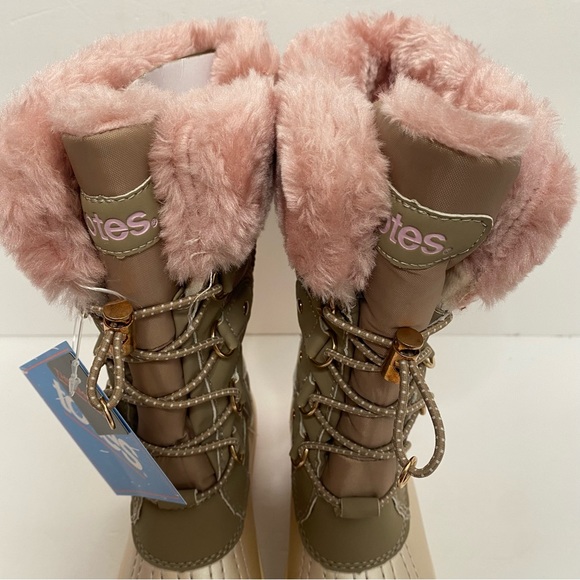 Girls Totes Shirley Pink Winter High Boots - Picture 7 of 16